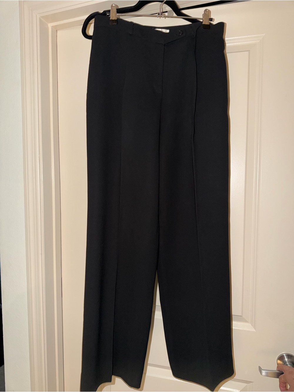 BCBGMaxAzria Black Wide-Leg Trousers